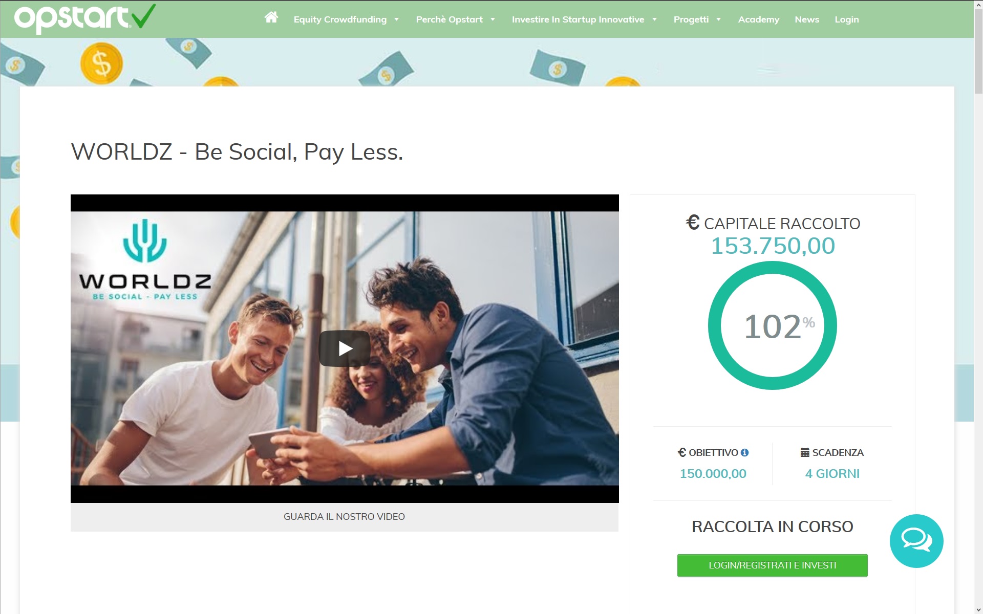 Worldz completes round of crowdfunding 100% -